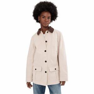 LL Bean Adirondack Barn Coat Stone Flannel Lined Women’s XL